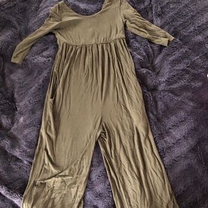 Remie girl hunter green romper